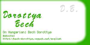 dorottya bech business card